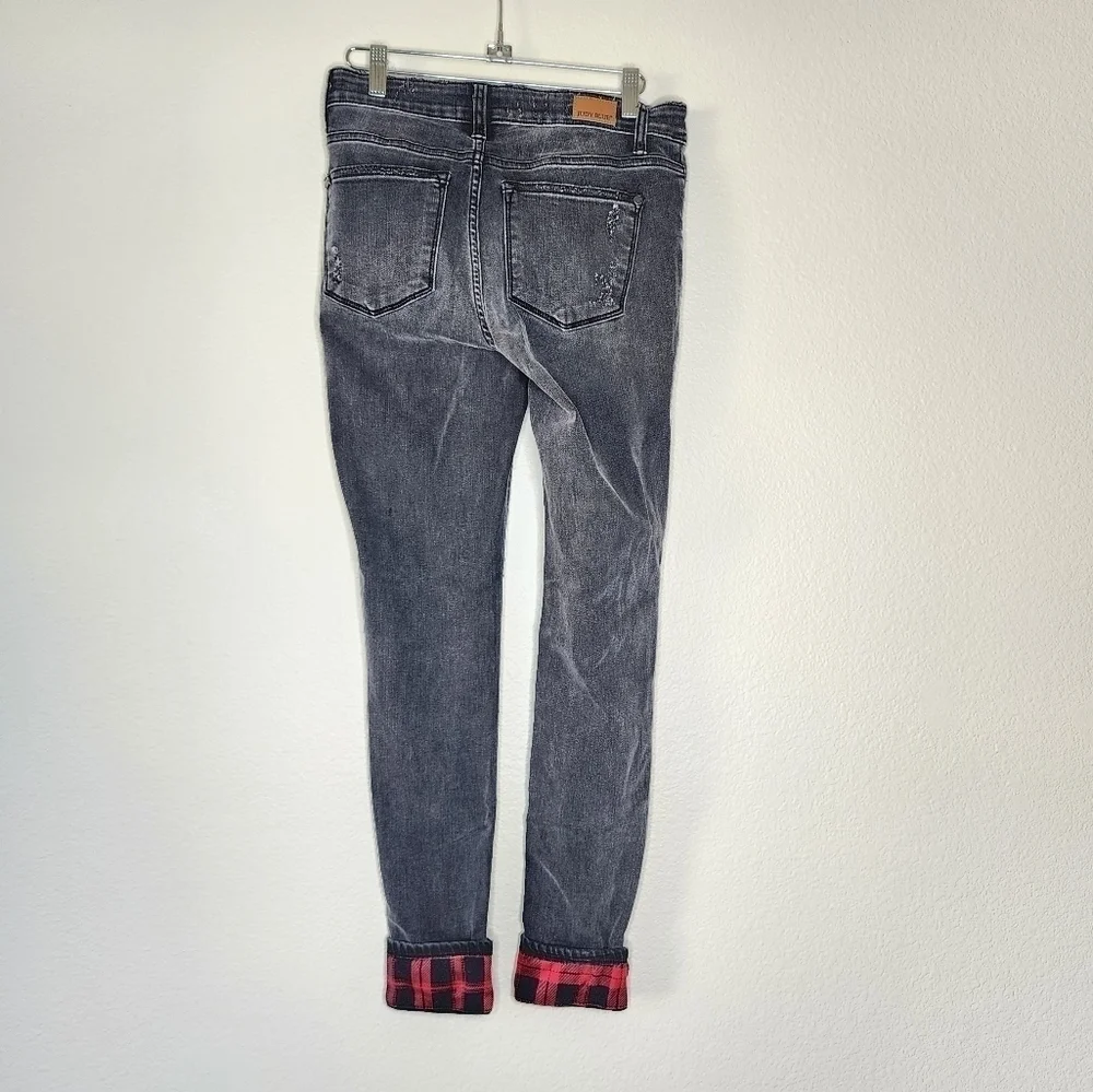 Judy Blue Becky Buffalo Plaid Jeans 5/27